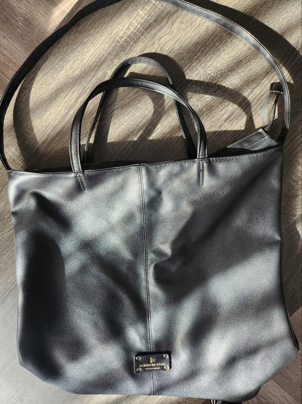 London Fog Leather Tote Bag